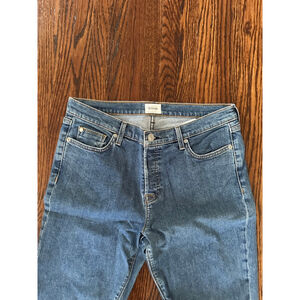 Women's Hudson Blue Riley Luxe Crop w/ Raw Hem Jeans Size 29